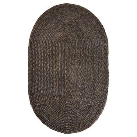 ANJI MOUNTAIN Anji Mountain AMB0328-069OV 6 ft. x 9 ft. Oval Kerala Natural Jute Rug AMB0328-069OV